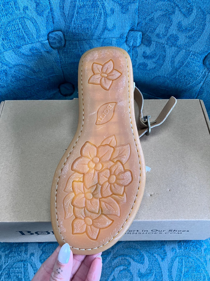 born, tan, Sandal, 6