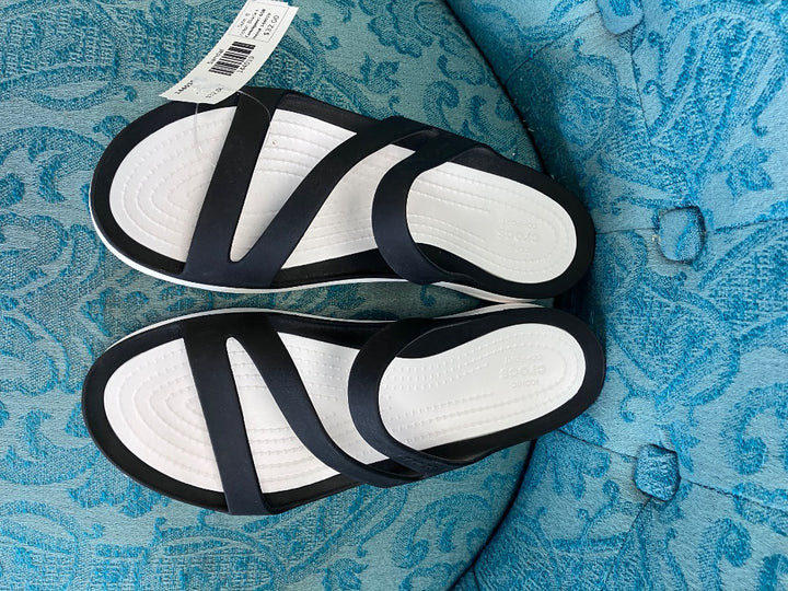 Crocs, Black+, Sandal, 8