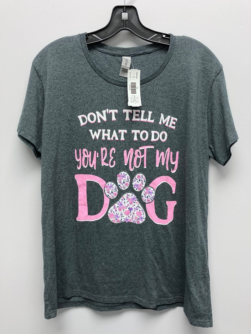 gildan, Grey, Top, Large