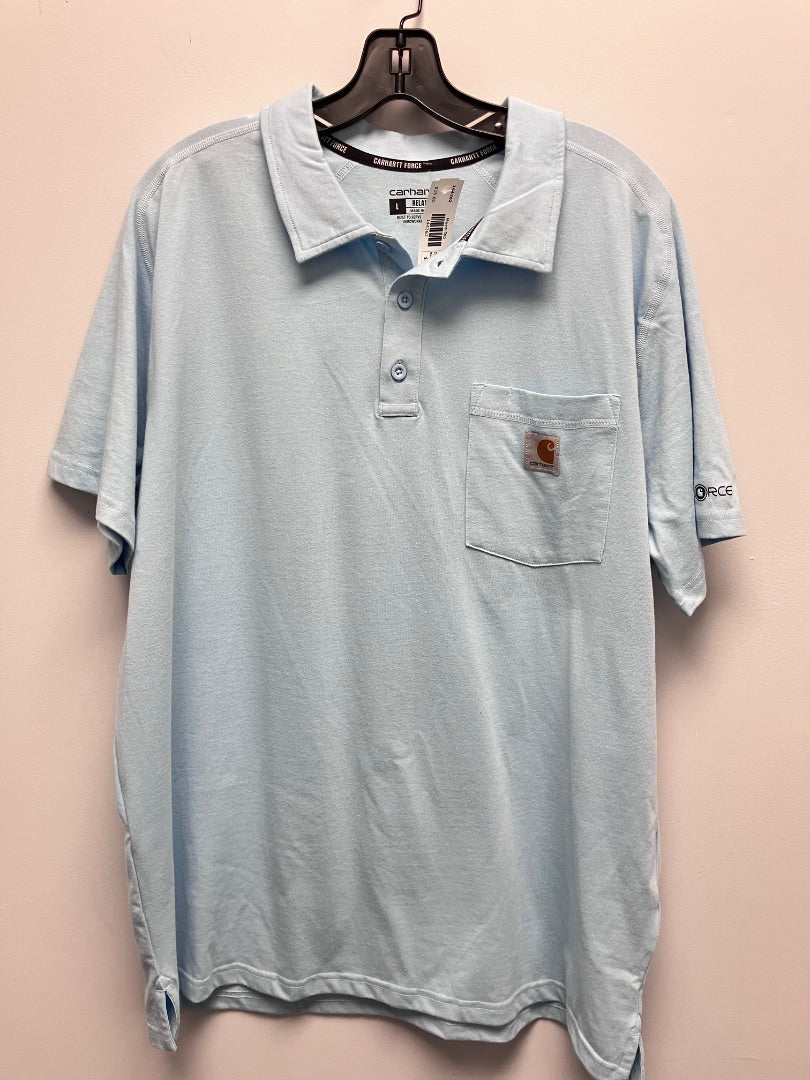 Carhartt, blue, Mens-Top, Large