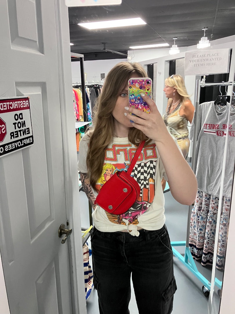 JCREW, red, fannypack, XS