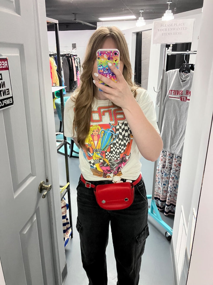 JCREW, red, fannypack, XS