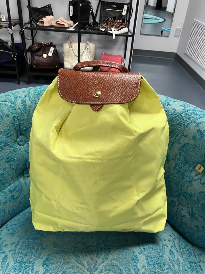 longchamp, Yellow, bookbag, Medium