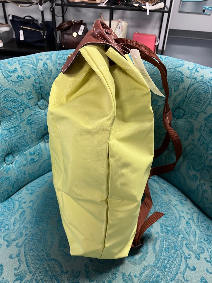 longchamp, Yellow, bookbag, Medium