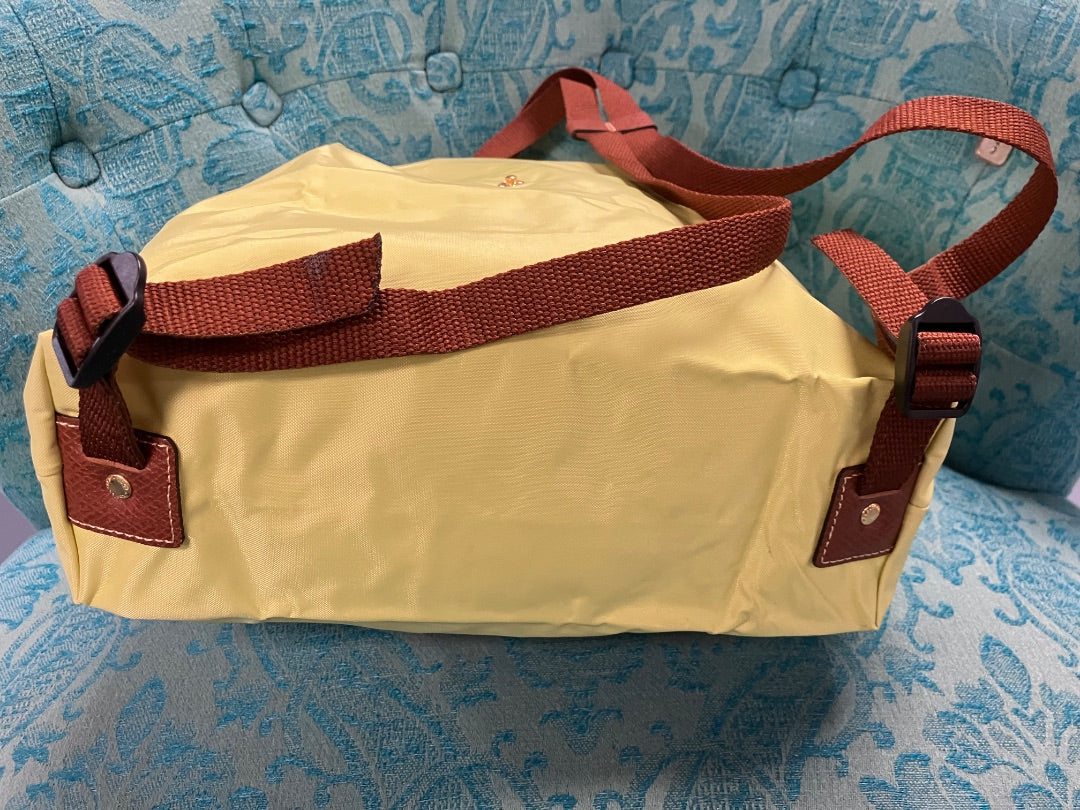 longchamp, Yellow, bookbag, Medium