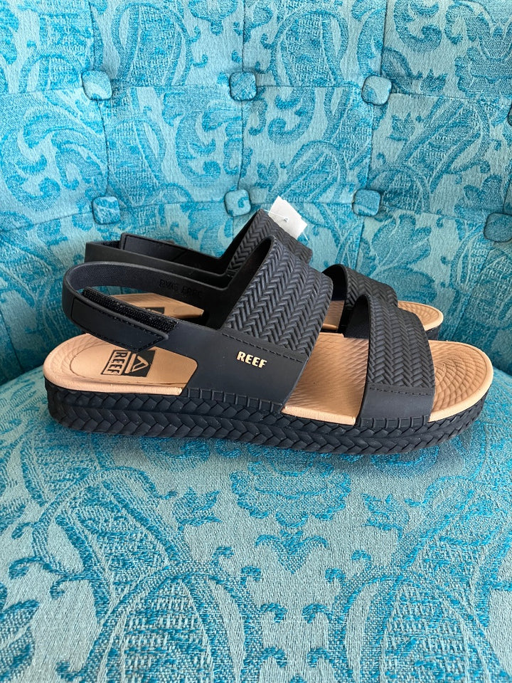 REEF, Black, Sandal, 9