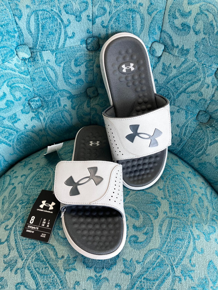 underarmour, Grey, Mens-Sandal, 8