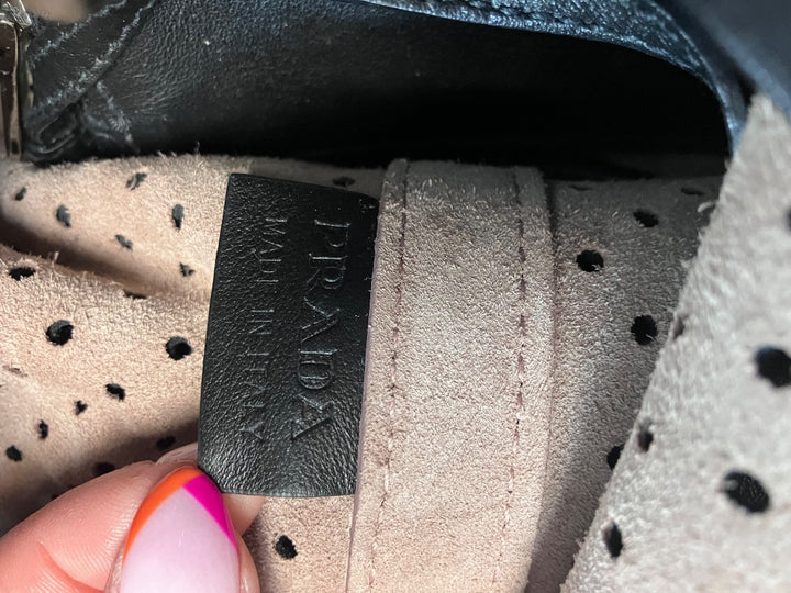 Prada, Black, Handbag, Medium