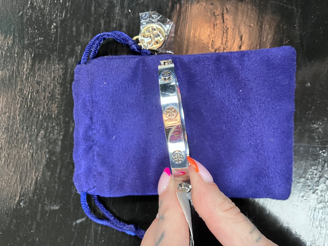 Tory Burch, Silver, Bracelet, Medium