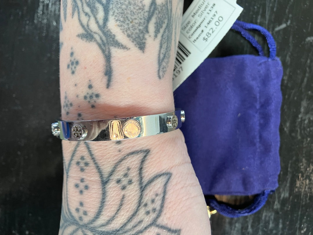 Tory Burch, Silver, Bracelet, Medium