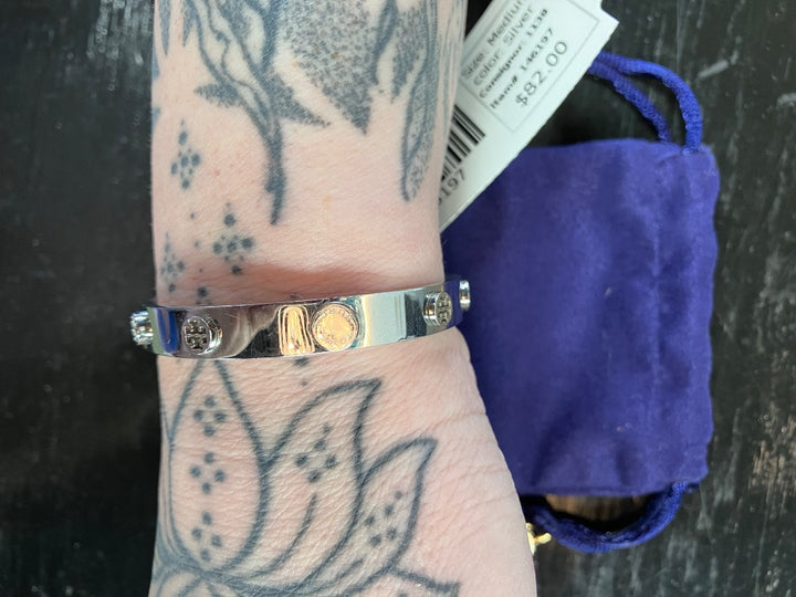 Tory Burch, Silver, Bracelet, Medium