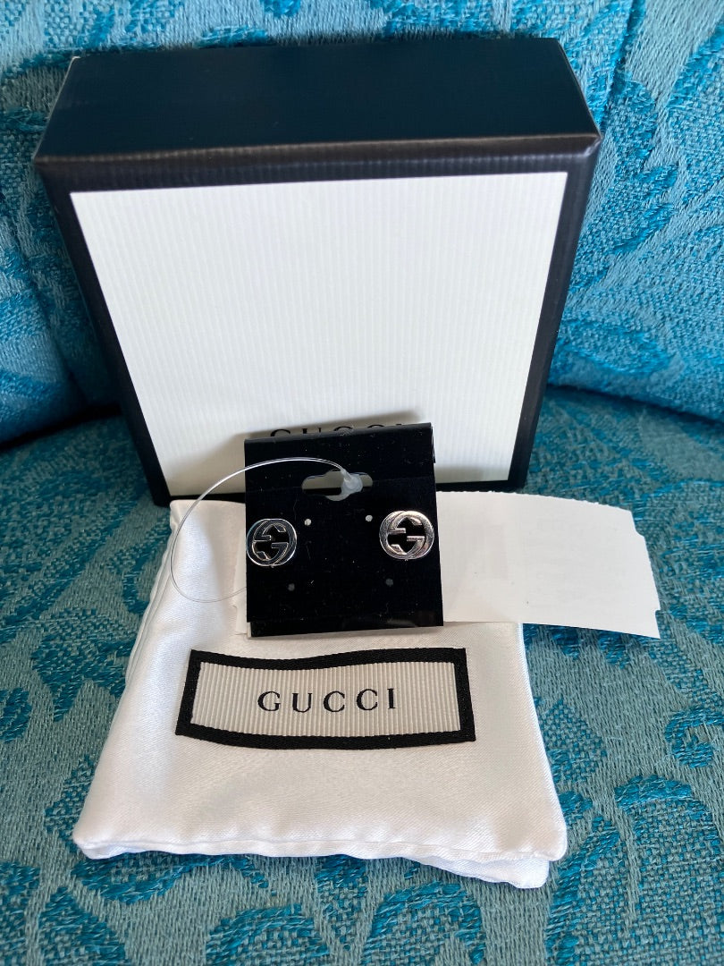 Gucci, Silver, Earrings, XS