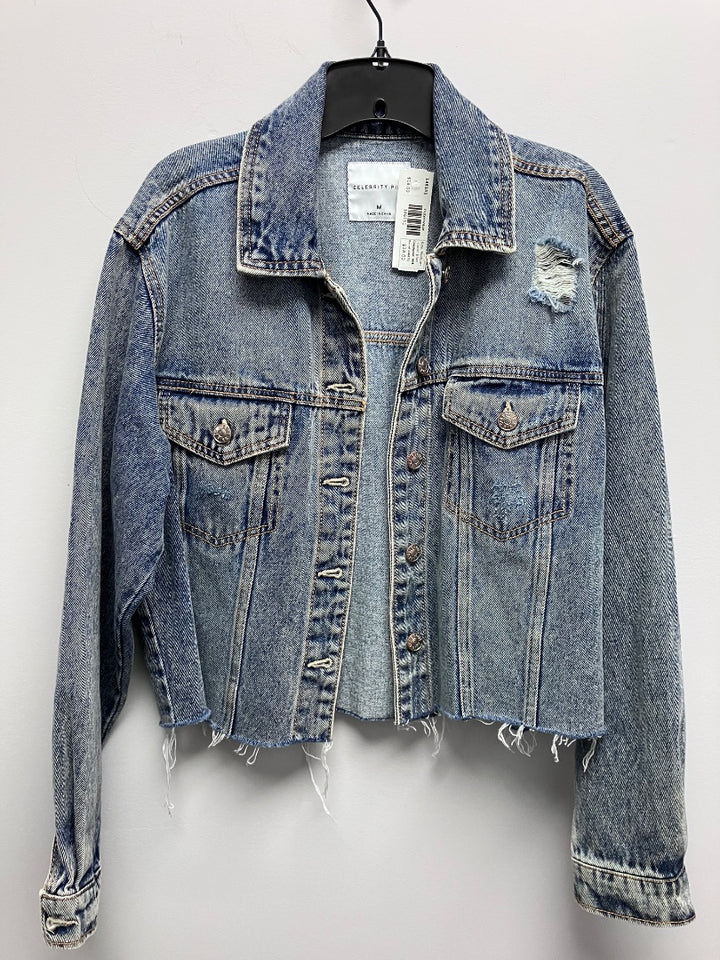 celebrity pink, Blue, outerwear, Medium