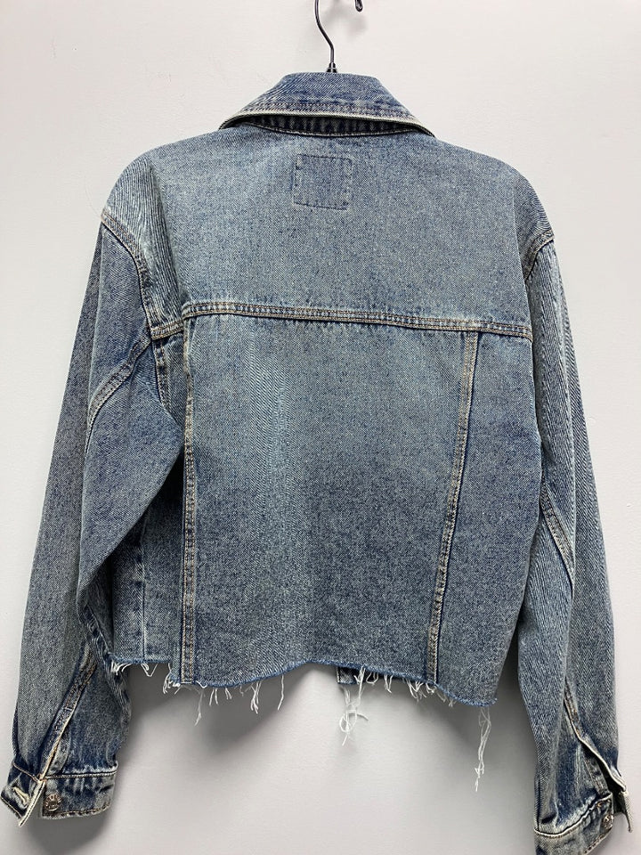 celebrity pink, Blue, outerwear, Medium