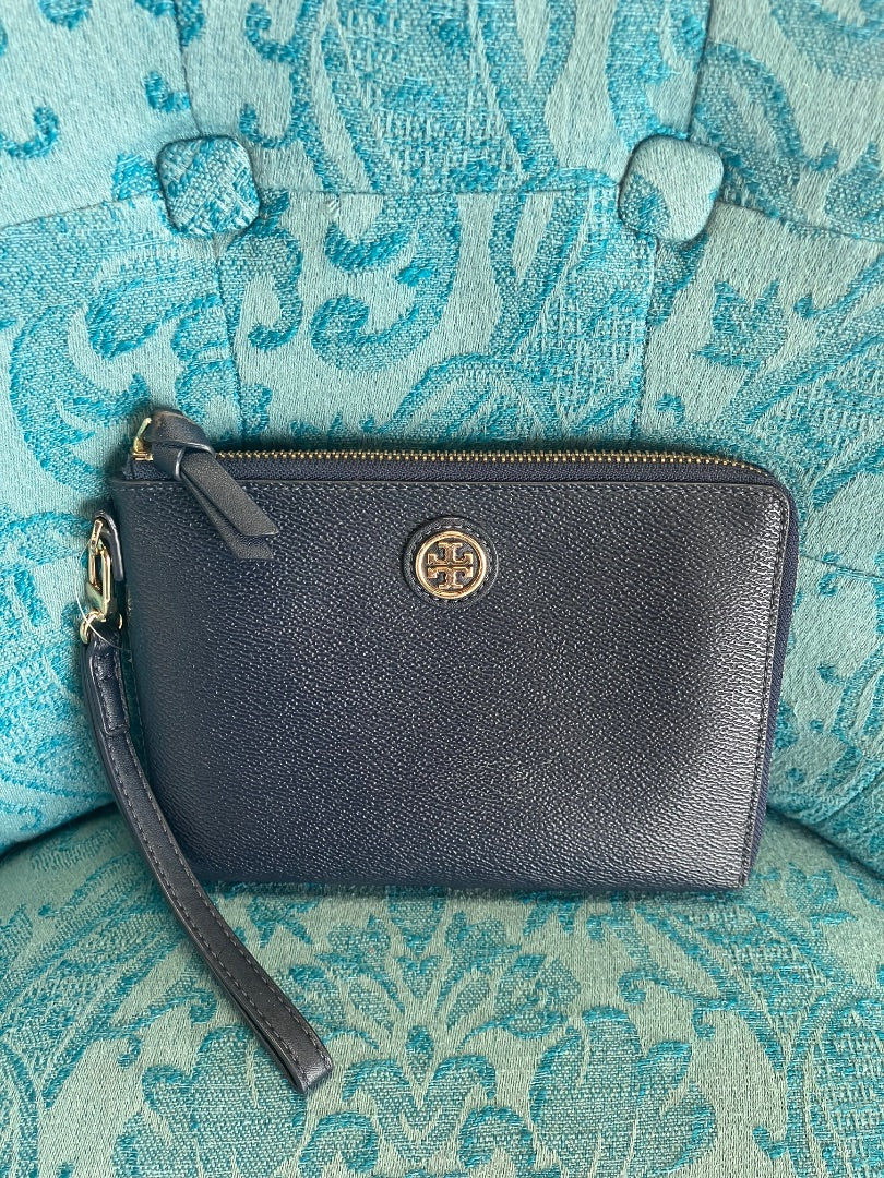 Tory Burch, Blue, wristlet, Small