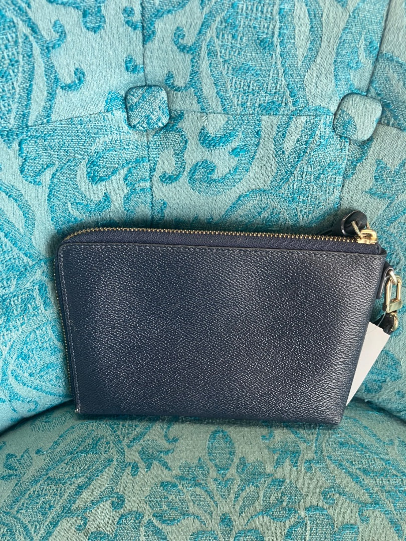 Tory Burch, Blue, wristlet, Small
