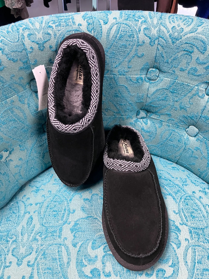 dearfoams, Black+, mens- loafer, 8