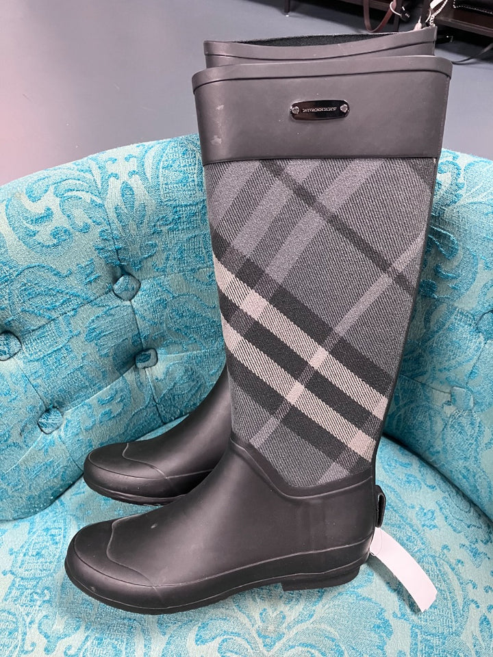 Burberry, Black+, boot, 7