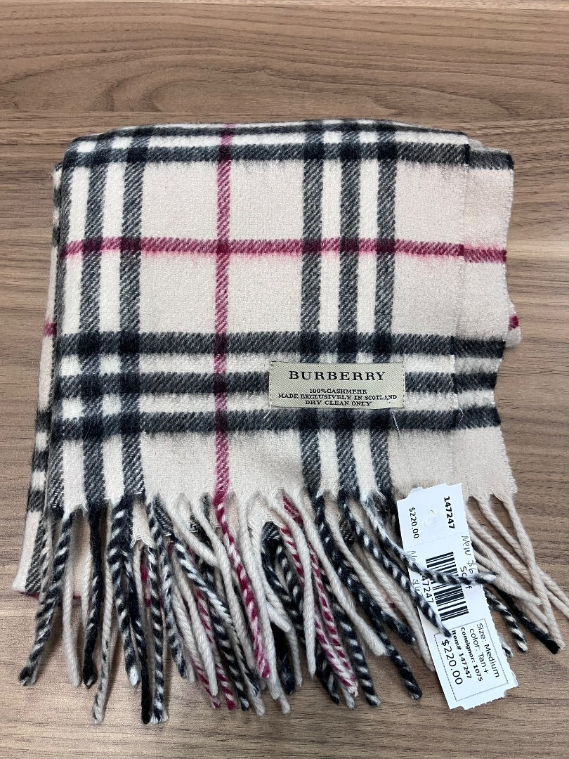 Burberry, Tan+, Scarf, Medium