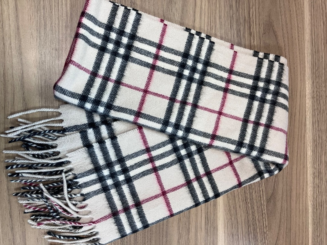 Burberry, Tan+, Scarf, Medium