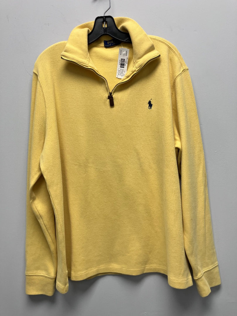 Polo, yellow, men-top, Large