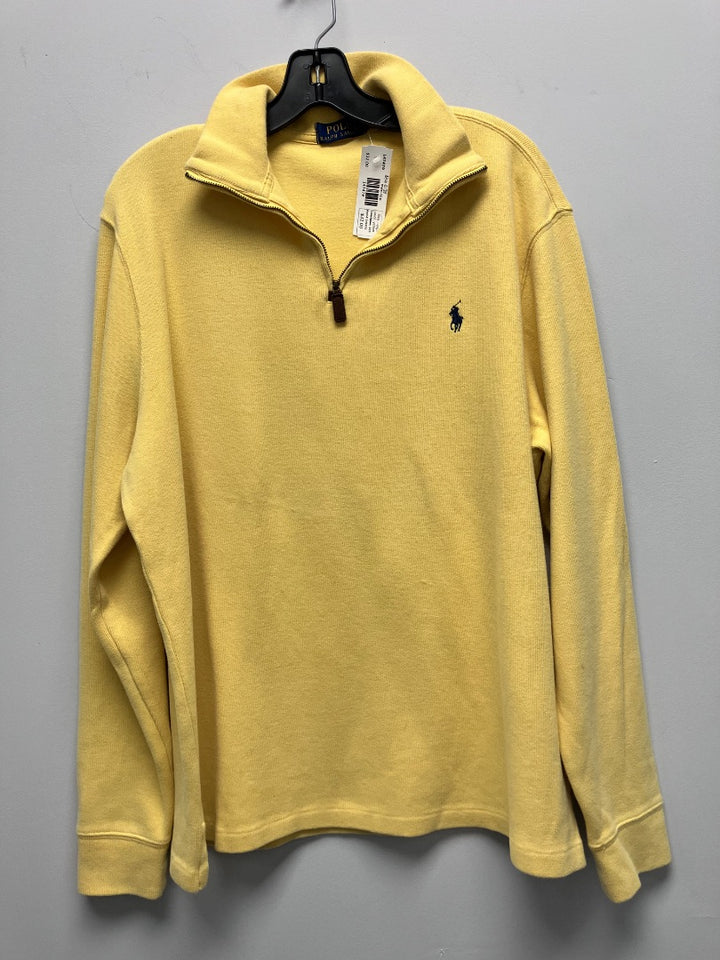 Polo, yellow, men-top, Large