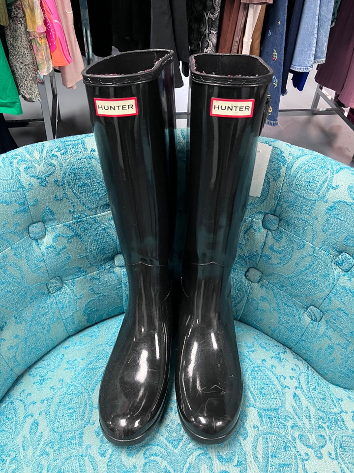 Hunter, Black, boot, 7