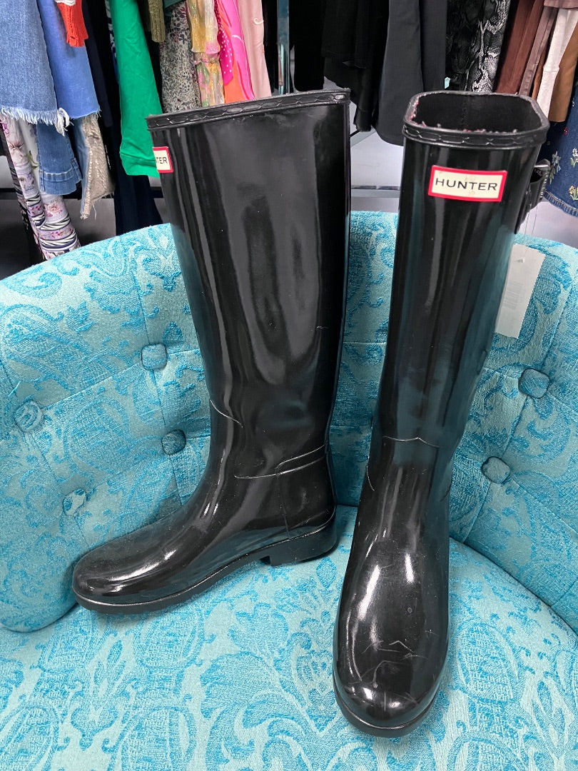 Hunter, Black, boot, 7