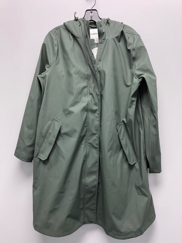 landsend, Green, outerwear, Medium