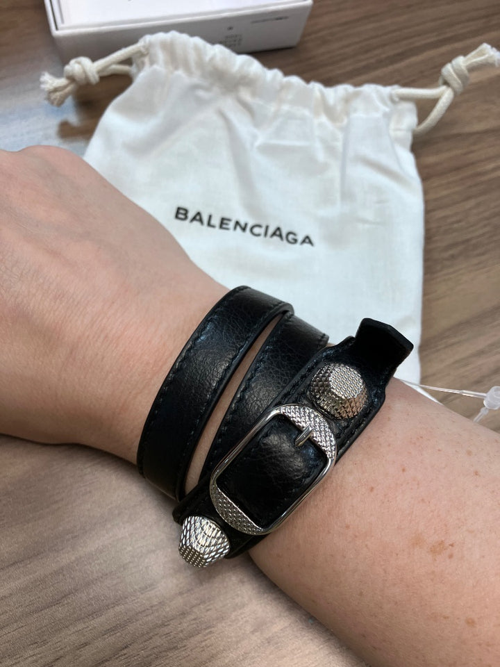 Balenciaga, Black, Bracelet, Small
