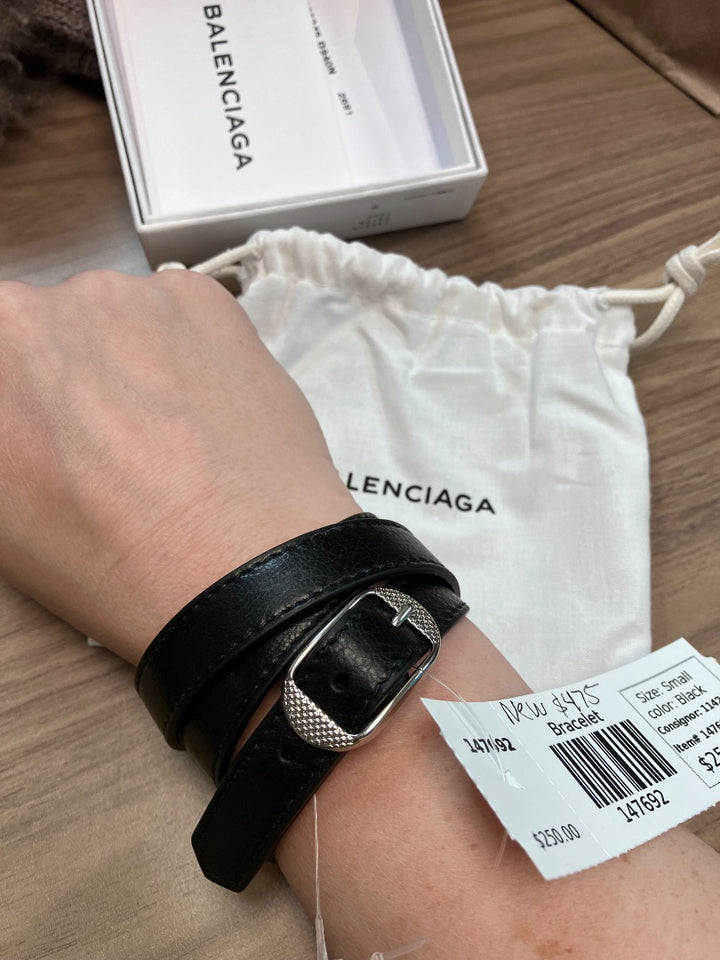 Balenciaga, Black, Bracelet, Small