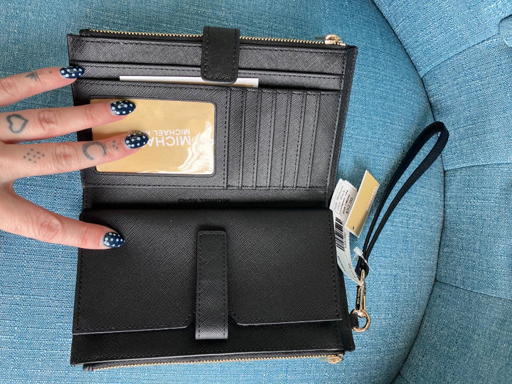 Michael kors, Black, wallet, Medium