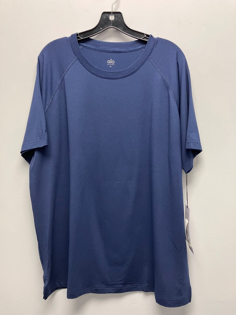 alo, Blue, men-top, XL