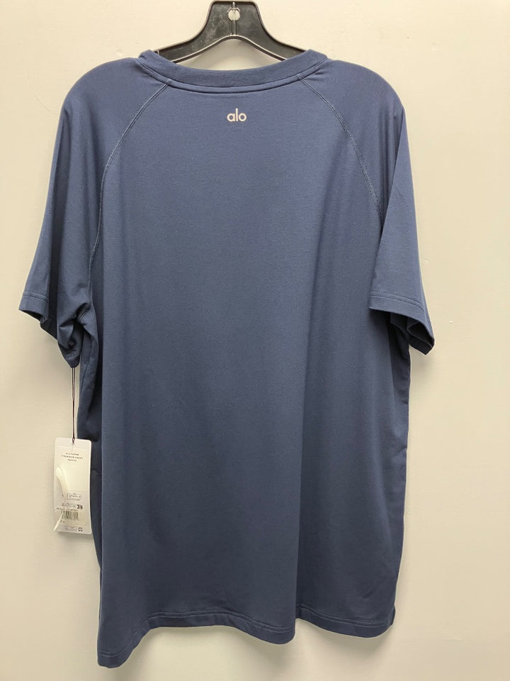 alo, Blue, men-top, XL