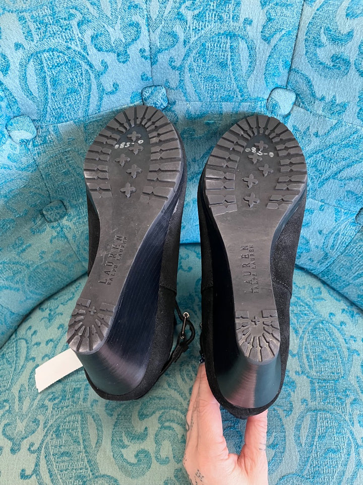 lauren Ralph Lauren, Black, boot, 8.5