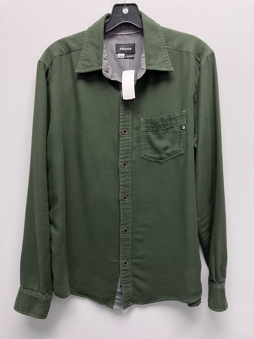 marmot, Green, men-top, Medium