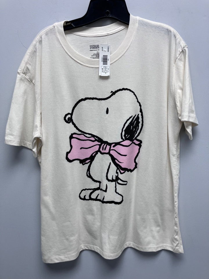 peanuts, White, Top, XL