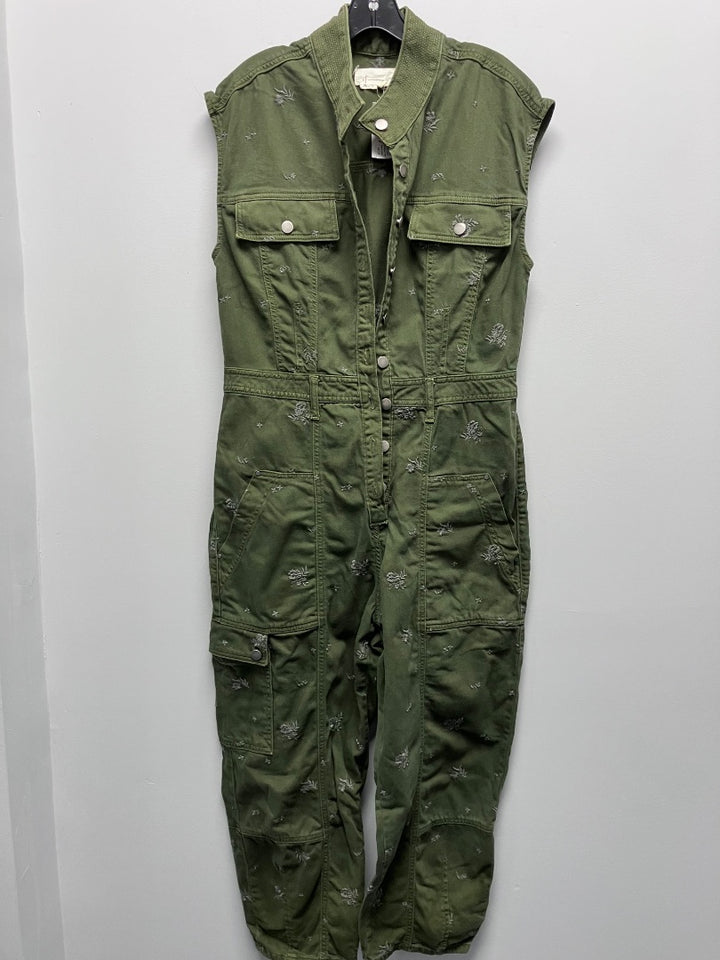 anthropologie, Green+, jumpsuit, Large
