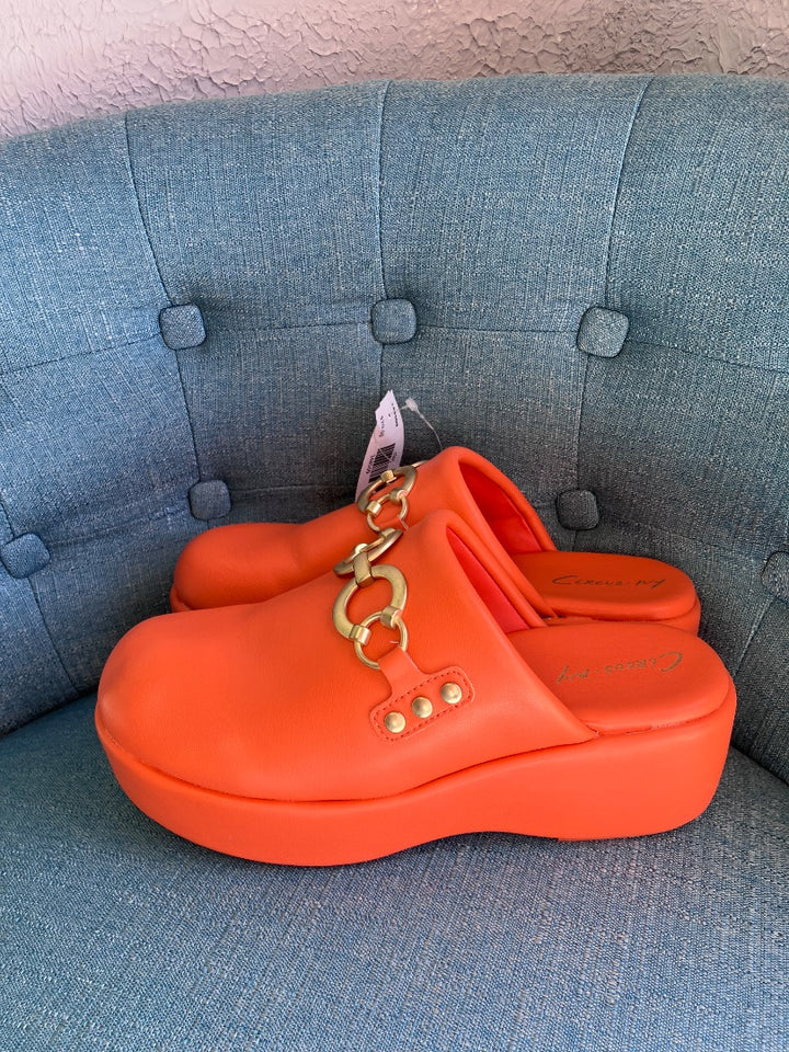 circus, Orange, clog, 9