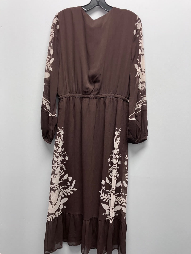 loft, Brown+, dress, Large