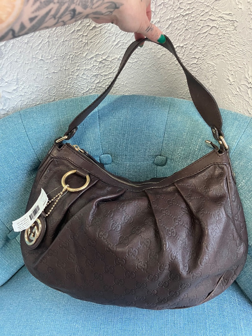 Gucci, Brown, Handbag, Medium