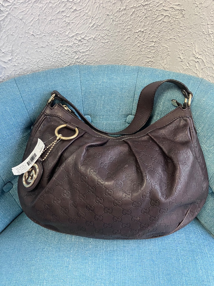 Gucci, Brown, Handbag, Medium