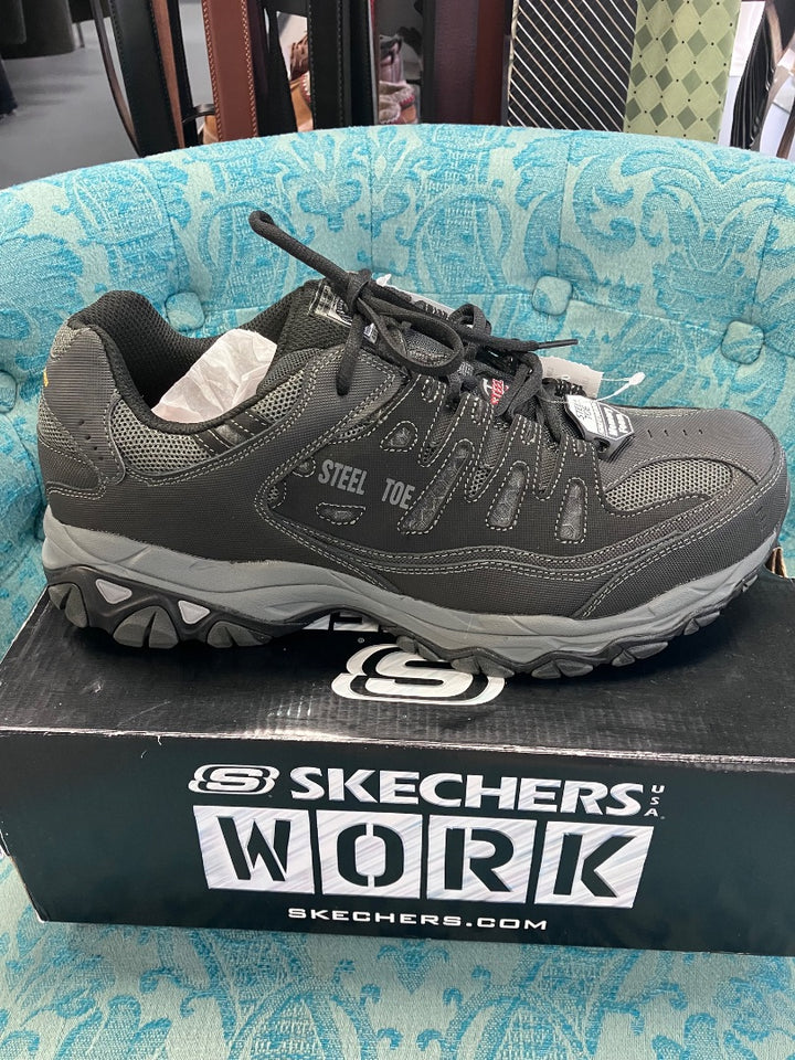 skechers, Black, Mens-Sneaker, 12