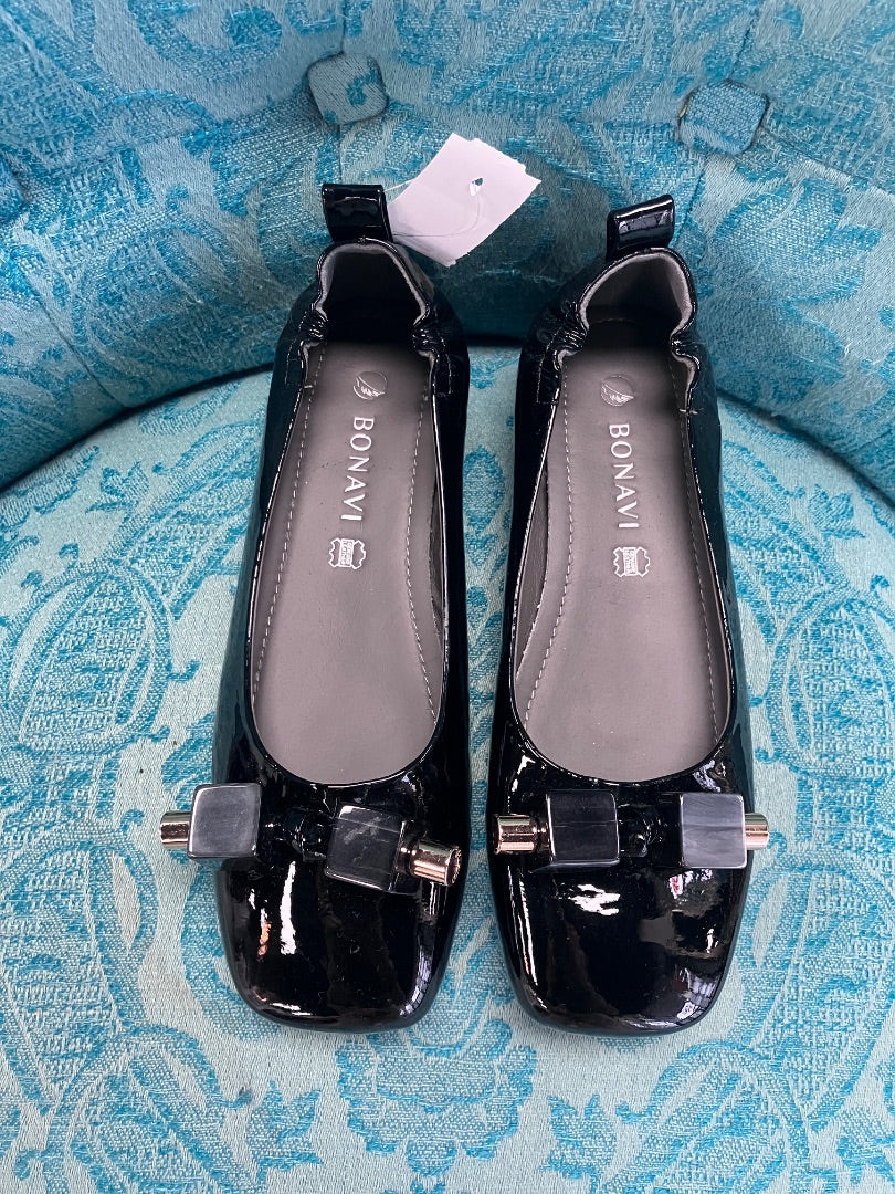 Bonavi, Black, flats, 8.5