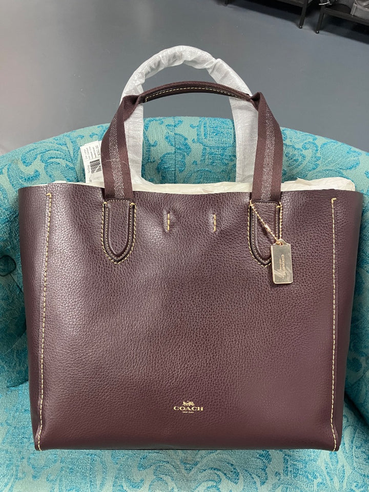 Coach, Oxblood, Handbag, Large