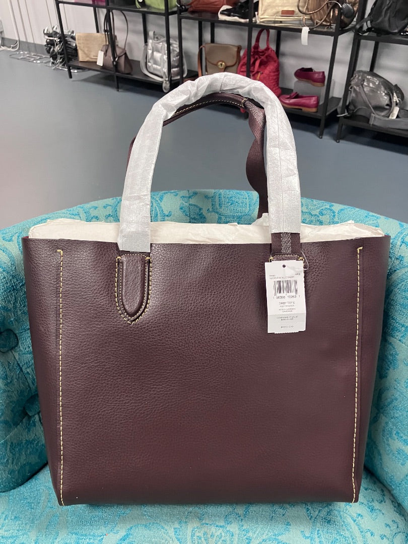 Coach, Oxblood, Handbag, Large