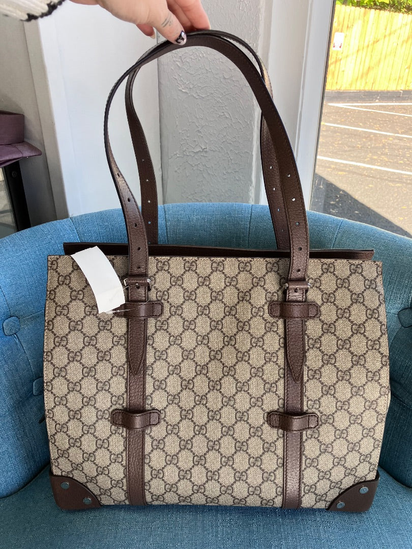 Gucci, Brown+, Handbag, Large