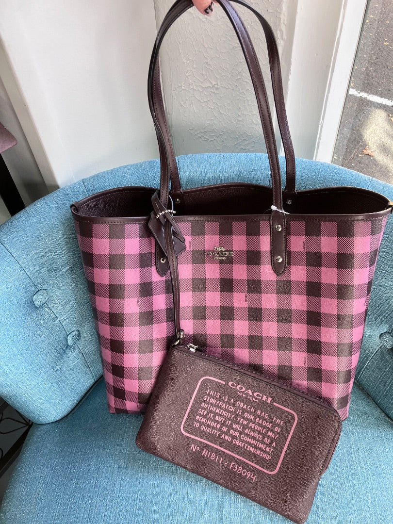 Coach, Purple+, handbag, Large