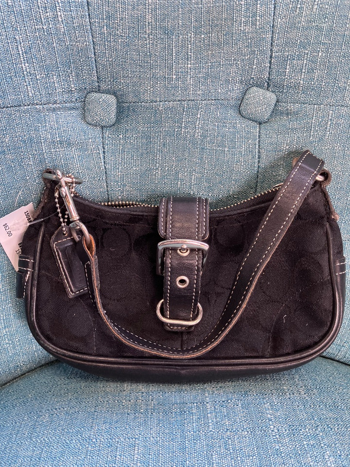 Coach, Black, Handbag, XS
