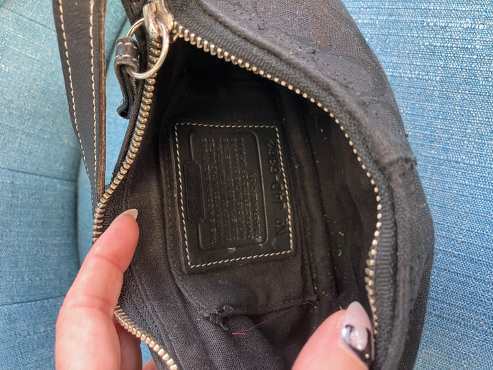 Coach, Black, Handbag, XS